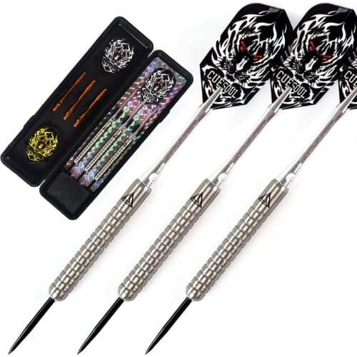 Free Shipping CUESOUL 24g Steel Tip Tungsten Darts with Slim Case 90% Tungsten