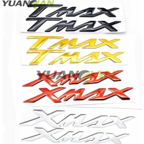 Free Shipping 4 Colors Motorcycle 3D Stickers Tank Decals Applique Emblem for Yamaha X-MAX XMAX 125 250 400 TMAX 500 TMAX 530