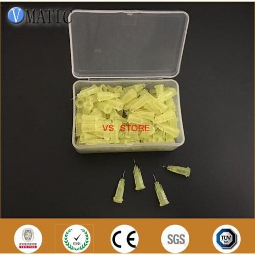 Free Shipping Non Sterilized 100Pcs 32G 1/4'' Inch Luer Lock Glue Dispensing Needle Tip
