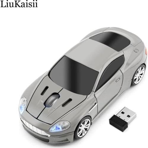 Wireless Sports Car Mouse 2.4Ghz Game Mouse New ABS Materials1600DPI 3 Button Optical Mice with USB Interface for Desktop/Lapop