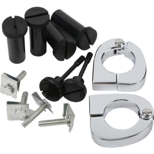 Quick Release Mounting Hardware Clamps For Harley Road King Street Glide FLT FLHT FLHRC Lower Vented Fairing 1989-2013