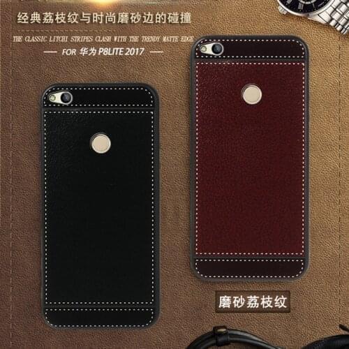 For Honor 8 Lite Case 5.2 Inch Black Red Blue Pink Brown 5 Style Phone Soft TPU Huawei Honor 8 Lite Cover