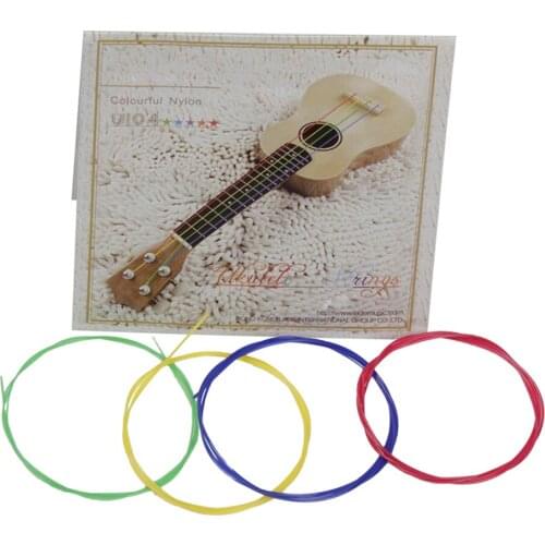 Colorful Ukulele Uke Strings instruments Nylon Material 4pcs/set(Package Card Random Delivery) musical instruments musicales