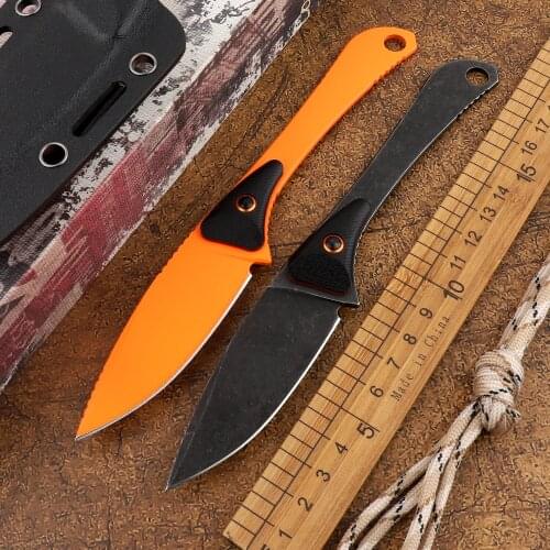 Fixed 400C blade BM 15200 outdoor tactical light hunting camping survival self-defense belt K sheath karambit straight knife