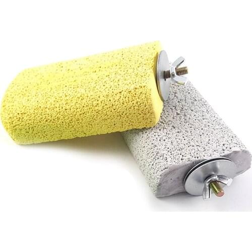 Hot 2Pcs Lava Ledge Birds Rats Chinchillas Teeth Grinding Lava Block for Rabbits Hamsters and Parrots