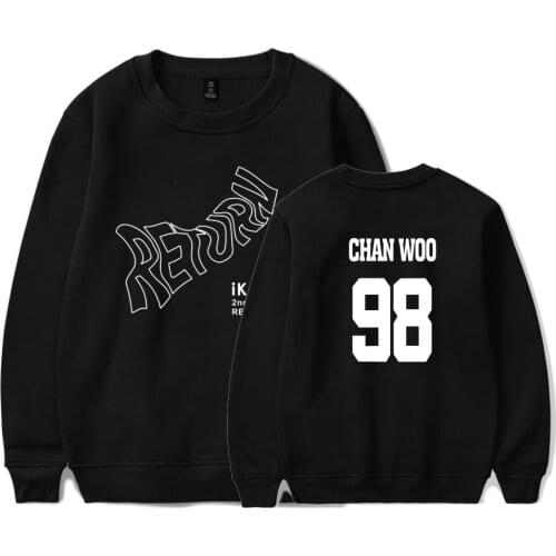 IKON BI BOBBY Concert Album Hoodies Sweatshirts Women Casual Harajuku Womens Oversized Hoodie Sweatshirt Moletom Feminino 2019
