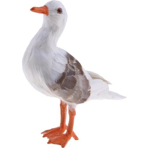 Artificial Birds Seagull Simulation Ornament Feathered Fake Bird Home Decor