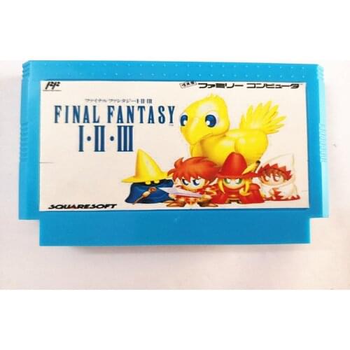 Top quality 60 Pin 8 bit Game Cartridge 6 in 1 with FINAL FANTASY I, II, III REMIX-- Series Battery Save