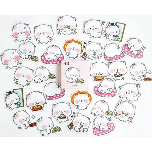 Kawaii Pet Sticker Meat Doodle Shaped Seal Sticker Decorative Album Diary Sticker Pocket Book Scrapbook Sticker Set Stationery