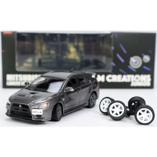 BMC 1/64 Mitsu_bishi Lancer Evolution X Grey LHD Diecast Car Model Collection Toy