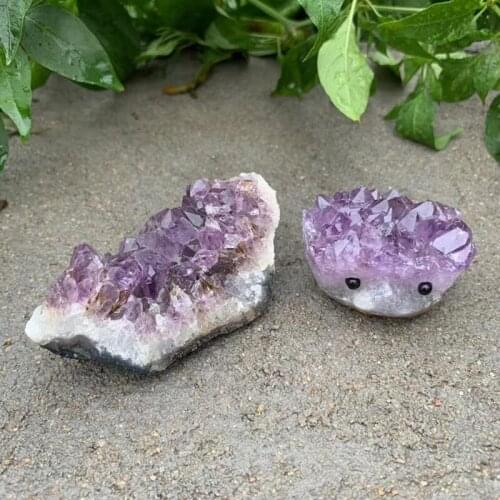 Quartz Crystal Natural Amethyst Hedgehog Gemstone Home Decoration Stones And Crystals Madagascar Crystal Amethyst Stone Flower