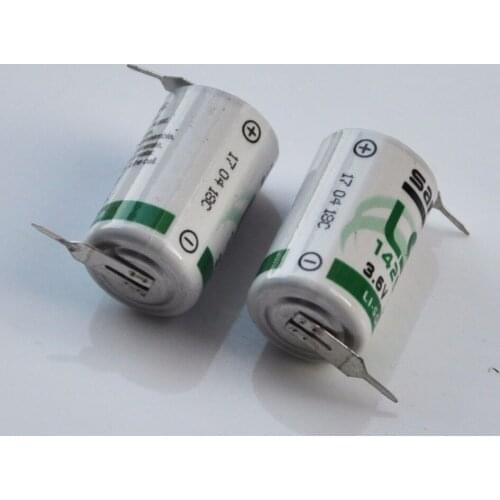 5PCS ER14250 1/2AA 3.6V liSOCL2 lithium primary battery 14250 cell welding tabs replace for SAFT LS14250 gas water meter
