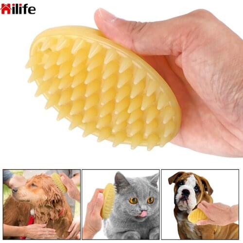 Pet Washer Dog Cat Massage Brush Comb Cleaner Puppy Wash Tools Soft Gentle Silicone Bristles Quickly Cleaing Brush Tools