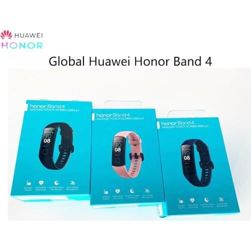 Global Huawei Honor Band 4 Smart Bracelet OLED Swimming Waterproof Fitness Tracker Touch Screen Smart Bluetooth Bracelet