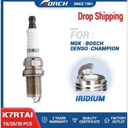 10pcs/lot China Original TORCH Iridium Spark Plugs FR7KPP332/IZFR6H11/IK20TT/RC8WMPB4/K7RTAI Drop Shipping
