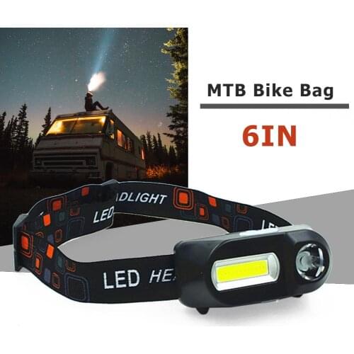 6Modes COB LED Headlight Flashlight USB Rechargeable Torch Hands-free Night Light Torch Outdoor Camping Light Headlamp