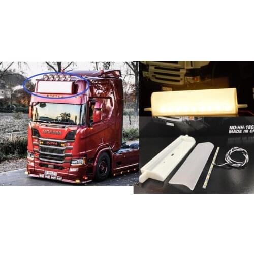 Advertising light box visor LED light box for 1/14 Scale Tamiya Tractor MAN TGX R620 R470 56323 56327 Truck