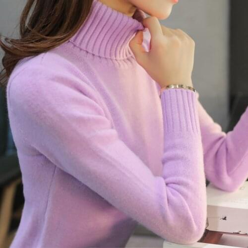 New Womens Turtleneck Sweater Women Sweaters Fashion Jersey Women Winter 2021 Autumn Pullover Women Thicken Sweater Jumper