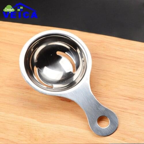 1 pcs Egg Yolk Divider Stainless Steel Egg Dividers Vitellus Yolk Separator Practical Egg White Yolk Divider Kitchen Tools