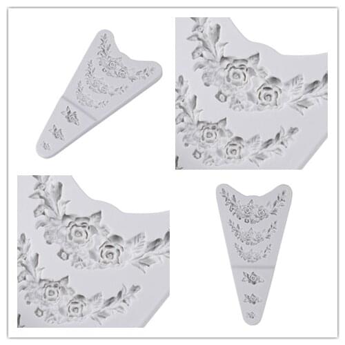 1PC Rose Flower Form Silicone Molds Cookie Cutter Cake Decorating Tools Wedding Fondant Decoration