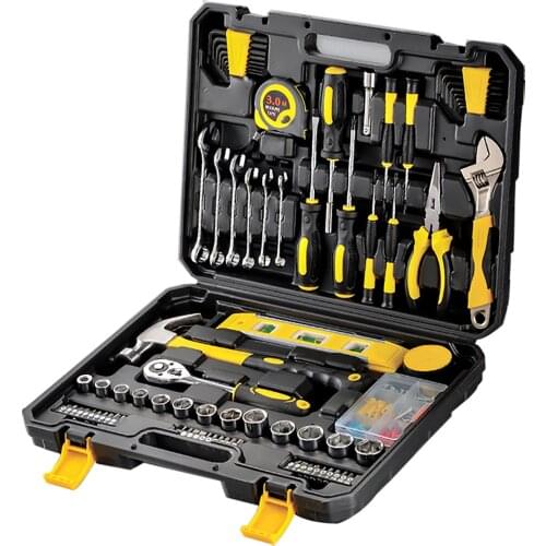 108PC Hand Tool Sets Car Repair Tool Kit Set Ratchet Spanner Wrench Socket Set Professional Bicycle Car Repair Tool Kits