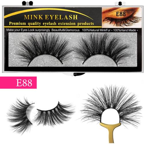25mm Mink Eyelashes Mink Lashes Bulk 3D Mink Lashes 6D Long Curly Eyelash Extension False Mink Eyelashes Wholesale Makeup