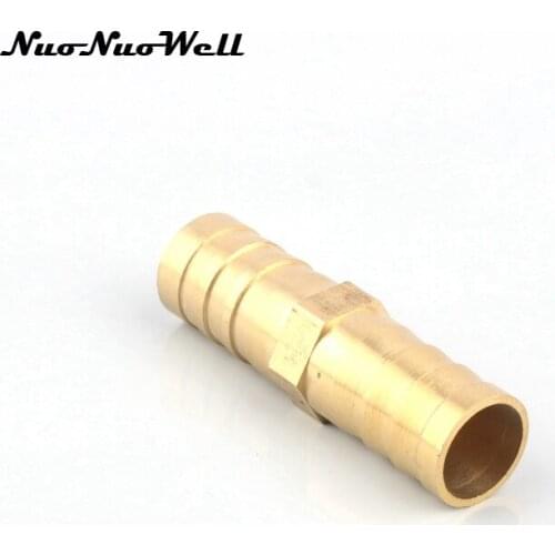 3pcs NuoNuoWell Brass 12mm Hose Air Pump Straight Connector Aquarium System Water Tank Joint Fish Tank Pipe Fittings