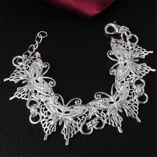 925 Sterling Silver colorcolorLink Chain Bracelet Cute Girls Charm Cubic Zirconia Micro Pave CZ Crystal Bracelet Jewelry S014