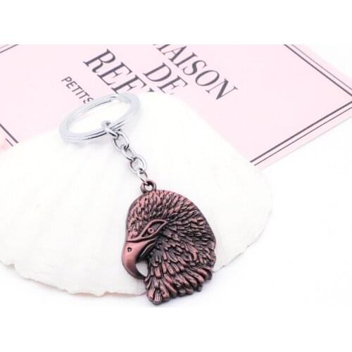 Eagle Key Chains New Women/Mens Fashion Jewelry Hawk 3 Colour Vintage Alloy Tone Key Rings Key Holder Alloy Charms Gifts