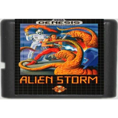 Alien Storm 16 bit MD Game Card For 16 bit Sega MegaDrive Genesis game console
