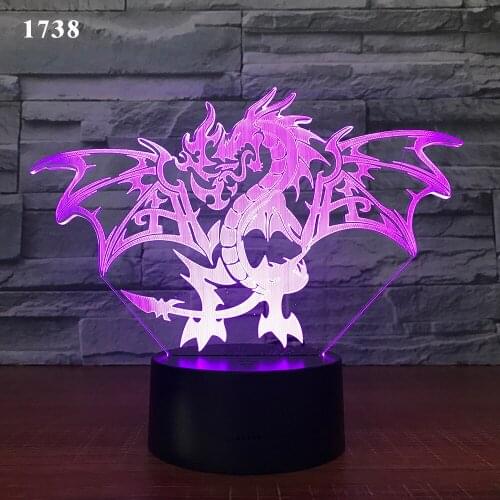Dinosaur 3d Lights Smart Home Lamp Christmas decorations Led Lamp Manufacturers Wholesale Spot Table Lamps For Living Room