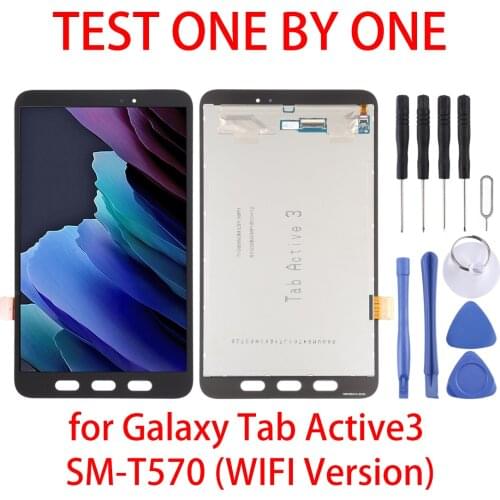 For Galaxy Tab Active3 SM-T57 LCD Screen and Digitizer Full Assembly for Samsung Galaxy Tab Active3 SM-T570 (WIFI Version)