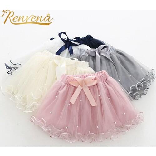 Kids Girls Chic Tulle Skirt Elastic Waistband Bowknot Ruffle Skirts for Toddler Princess Birthday Party Ballet Tutu Skirts