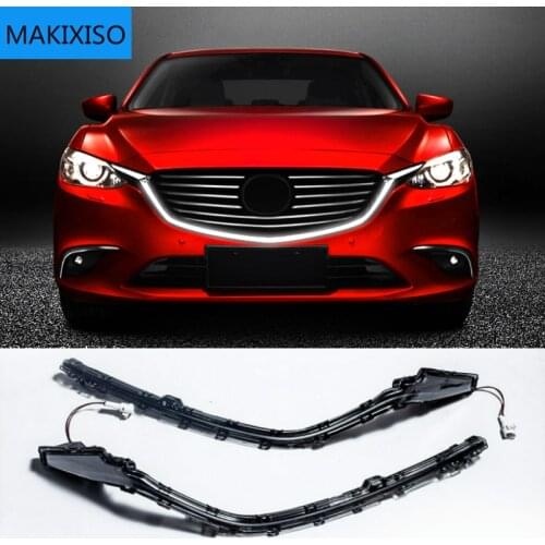 For Mazda 6 Atenza 2016 2017 2018 Grille DRL Outline LED Width Light DRL Signal Light Fog Lamp Daytime Running light