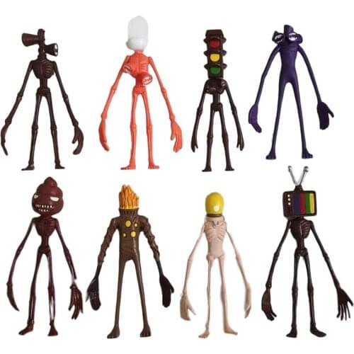 Siren Heads Action Figure Toys Sirenhead Horror Model Toy Sculpture Shy Guy Urban Legend Kid Toys Gift 8pcs/set High Quality