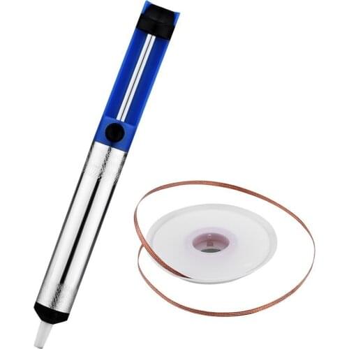 Desoldering Wick, Solder Sucker & Solder Braid 2.5mm Width, 1.5m Length Desoldering Vacuum Pump Solder Removal Tool