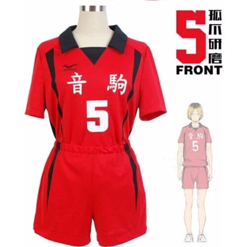 Haikyuu!! Nekoma High School #5 1 Kenma Kozume Kuroo Tetsuro Cosplay Costume Haikiyu Volley Ball Team Jersey Sportswear Uniform