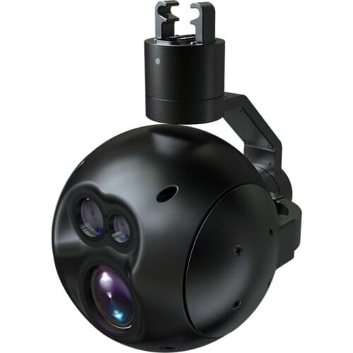 Infrared laser ranging, positioning and tracking drone gimbal