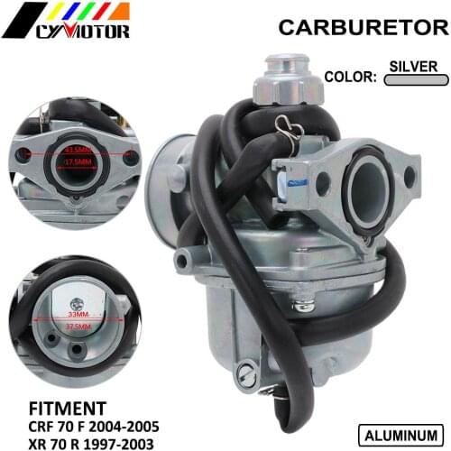 Carburetor For Honda CRF70F CRF 70F 70 F 2004-2005 XR70R XR 70R 70 R 1997-2003 Motorcycle Carburetor Carburador With Power Jet