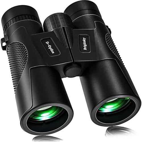 KKmoon 12×42 HD Zoom Binoculars Low Light Level Night Vision Binocular BAK4 Prism Long Distance Telescope with Diopter Ring