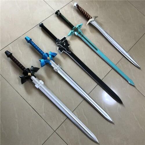 Cosplay Sword SAO Elucidator Dark Repulser Sword The Elves Sword Gold Sting Blue Black SkySword Halloween Weapon Sword PU Gift