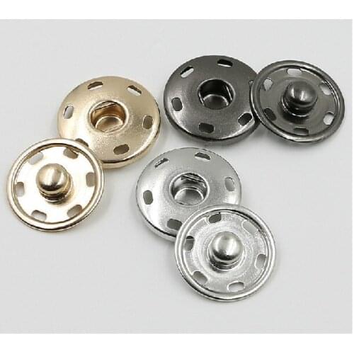 Metal Brass Press Snap Button Fastener Studs Garment Sewing On Clothes 10mm 15mm 17mm 19mm 21mm 25 mm wholesale free shipping