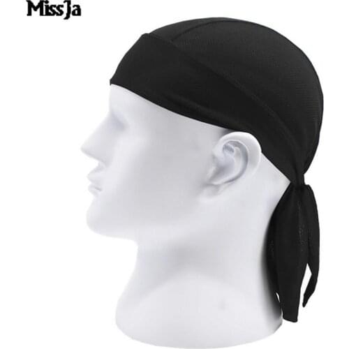 4Colors Men Summer Quick Dry Pure Cycling Cap Running Riding Hood Headband Head Scarf Bandana Headscarf Pirate Hat