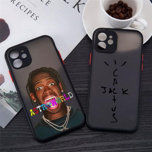 Raper travis scott Soft Silicone phone case for iphone 11 Pro Max 12 Min XS Max XS XR 7 8 Plus 6s SE 2020 Hard PC clear cover