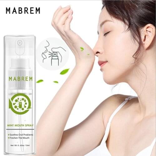 Mint Mouth Oral Spray Female Breath Agent Fresh Anti Smoke Bad Breath Odor Spray Treatment Herbal