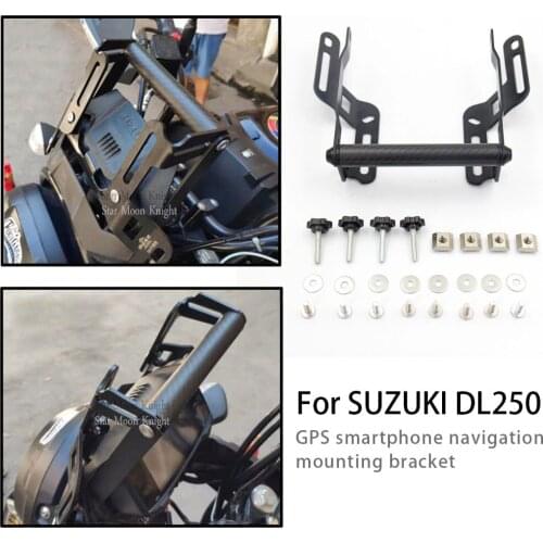 Motorcycle support Windshield Lift Adjustment GPS Navigation stand Mobile Phone Bracket for Suzuki V-STROM DL250 V STROM DL 250