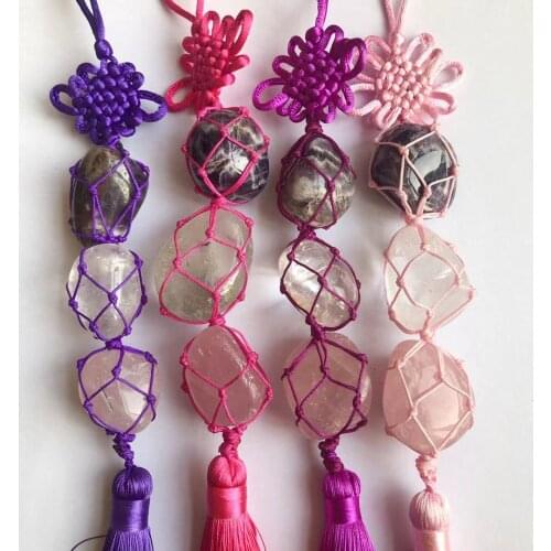 Natural crystal handmade Car pendant hanging for home decoration