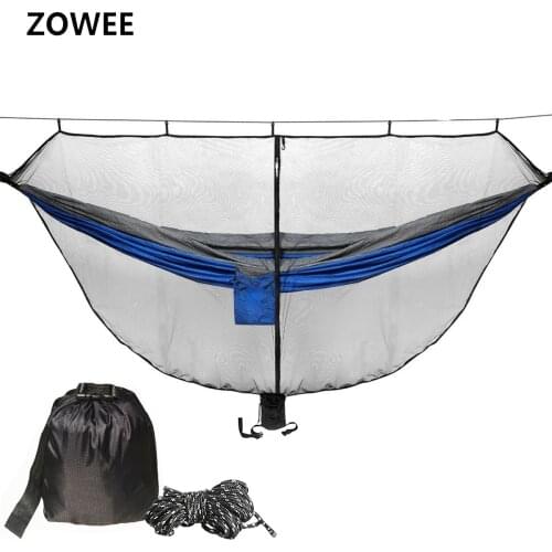 Portable Hammock Mosquito net Camping Survival Garden Hunting Leisure Hamac Travel Double Person Hamak