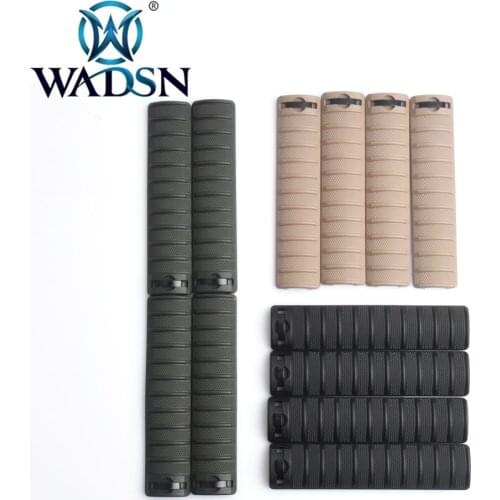 WADSN 4Pcs/Pack Tacitcal Knights Armament II Rail Cover Airsoft Handguard Fit 20mm Picatiny Rails Softair Weapon Light Accessory