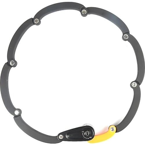 Mountain Road Foldable Bicycle Bike Seat Post Folding Lock Cable Lock Chain Lock with Tail Rear Light or Reflective Stick